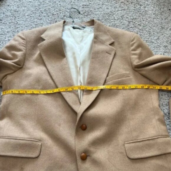 100% Real Camel hair coat/‎ blazer in beige color. Sz XL - Picture 9 of 13